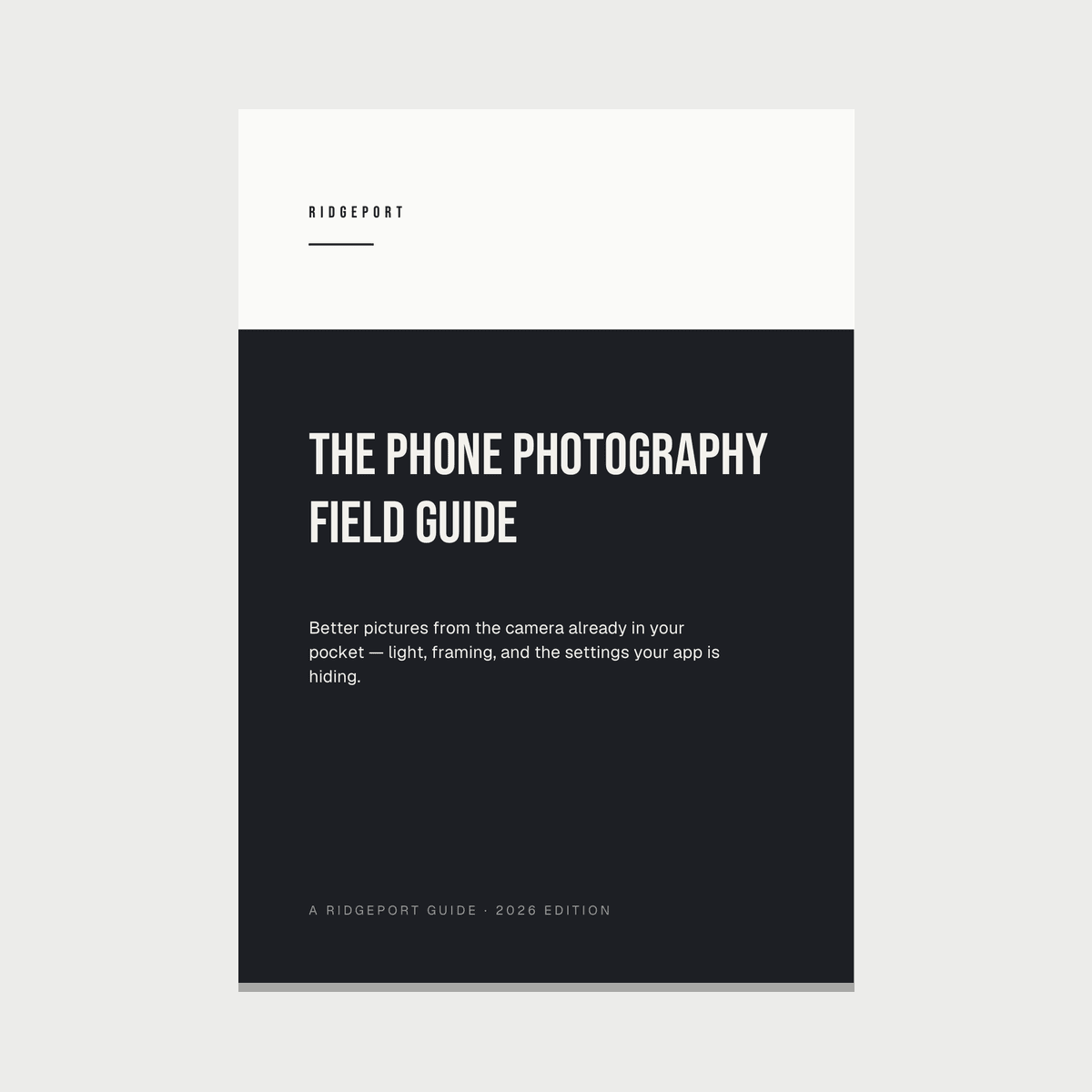 The Phone Photography Field Guide — pages from the guide — photo 1 of 5